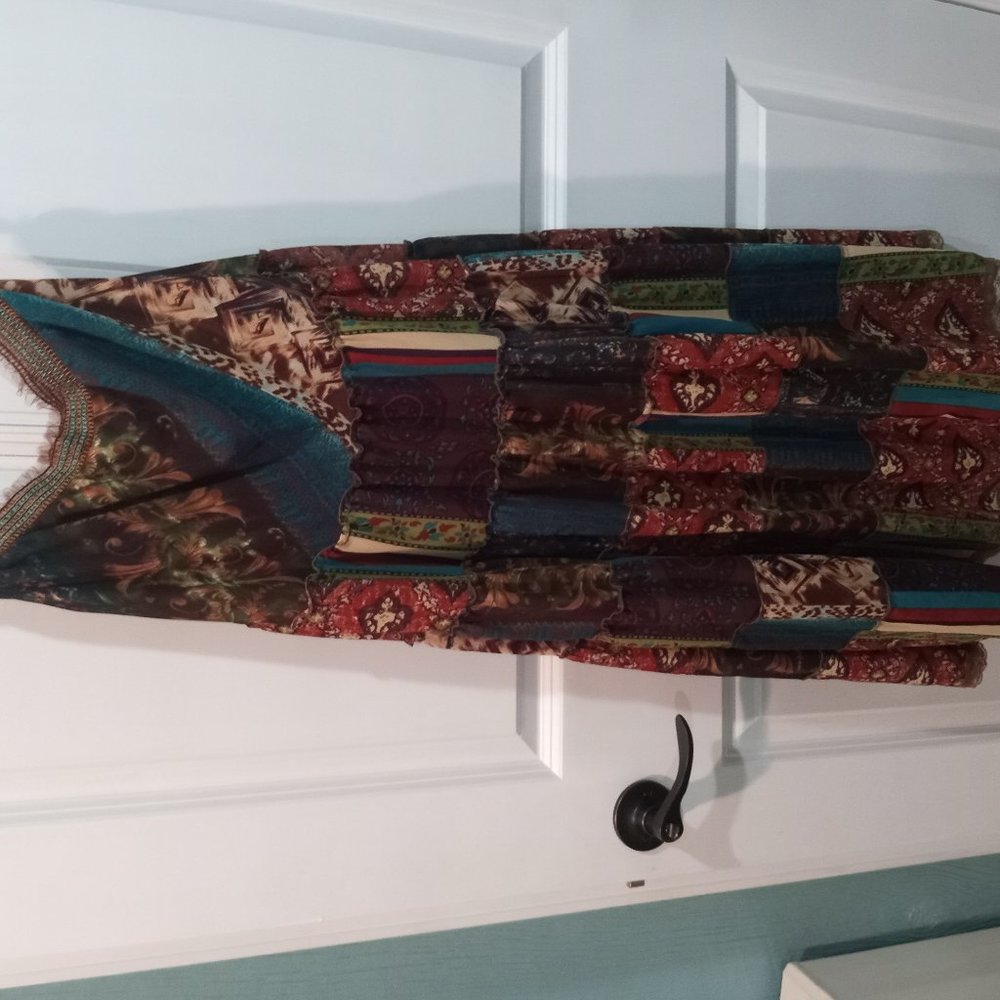Long patchwork skirt